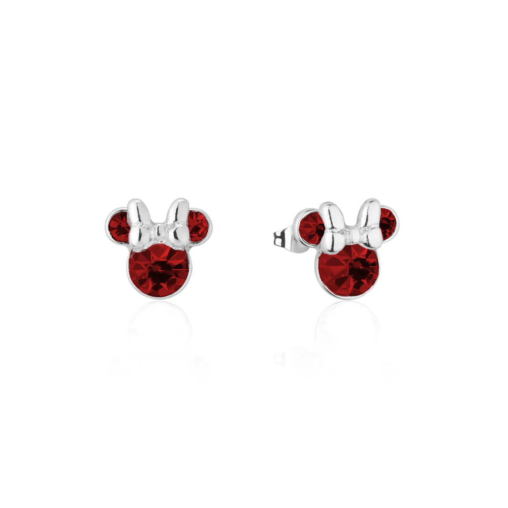 Minnie Mouse Birthstone Earrings - 12 months