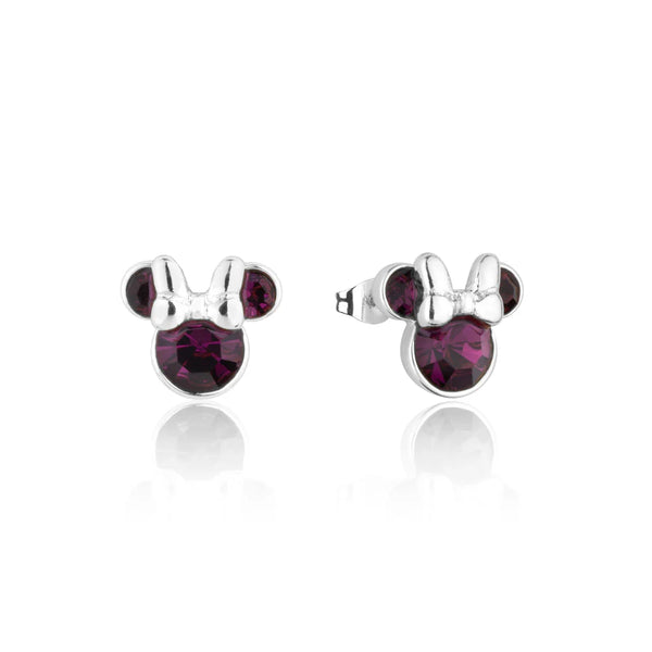 Minnie Mouse Birthstone Earrings - 12 months