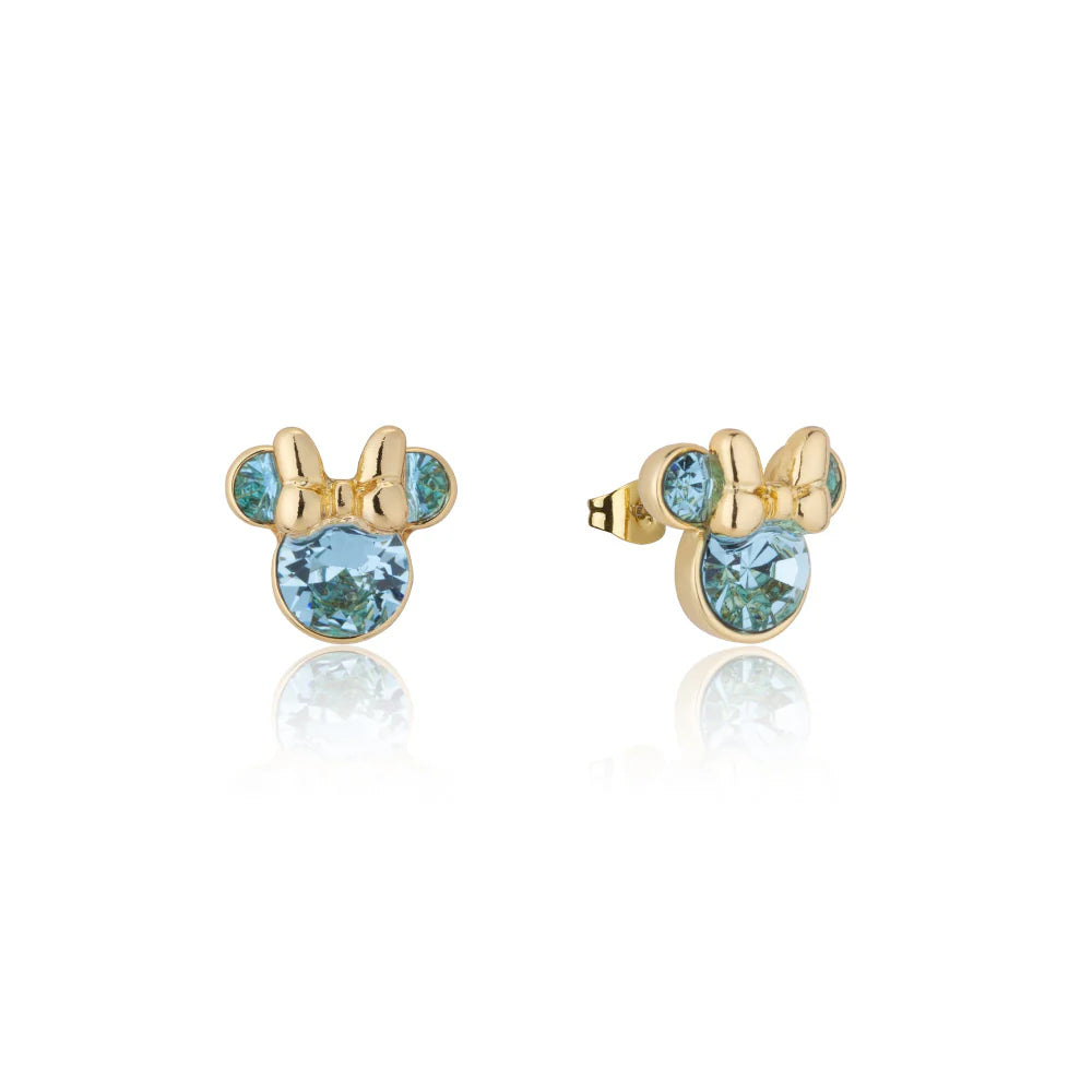 Minnie Mouse Birthstone Earrings - 12 months