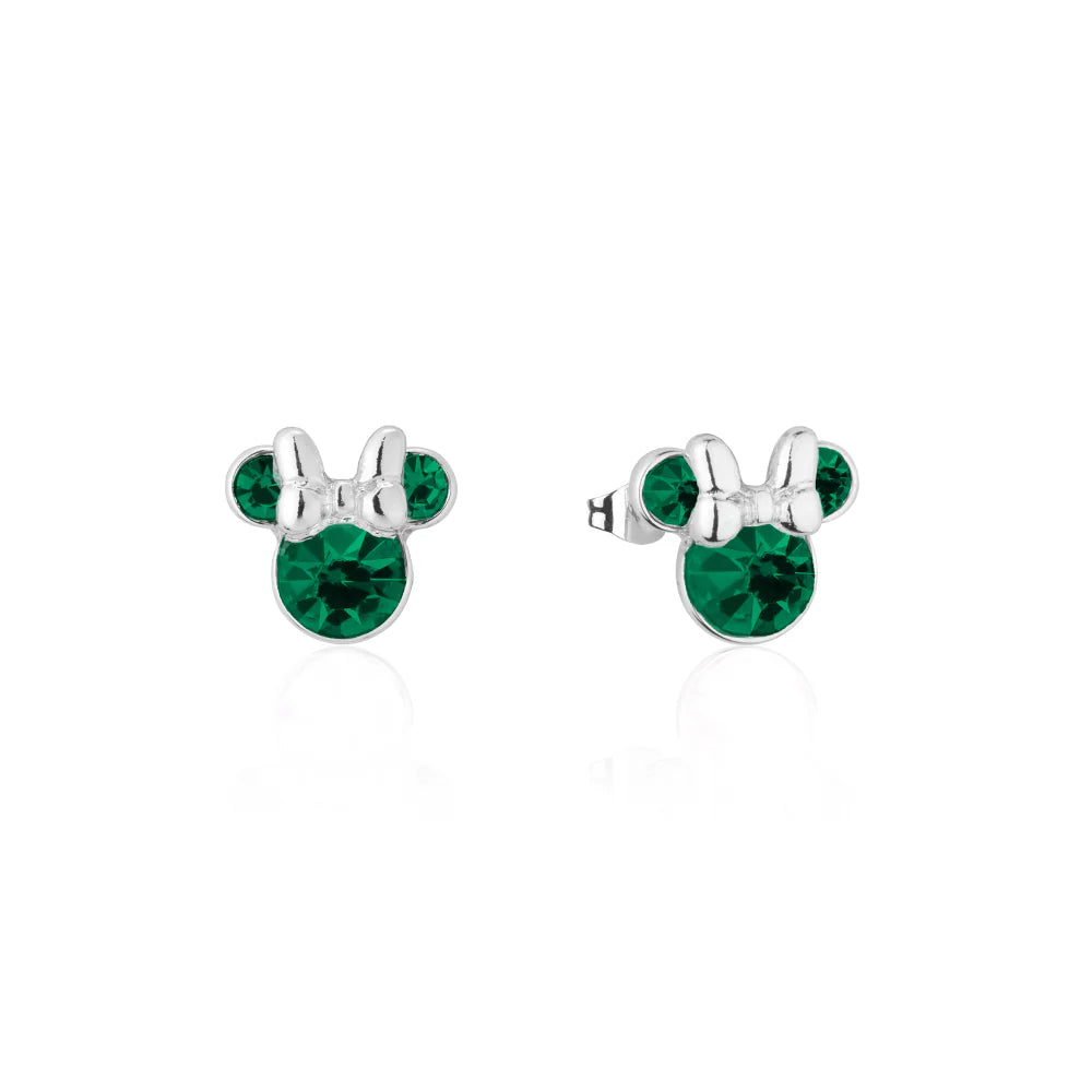 Minnie Mouse Birthstone Earrings - 12 months