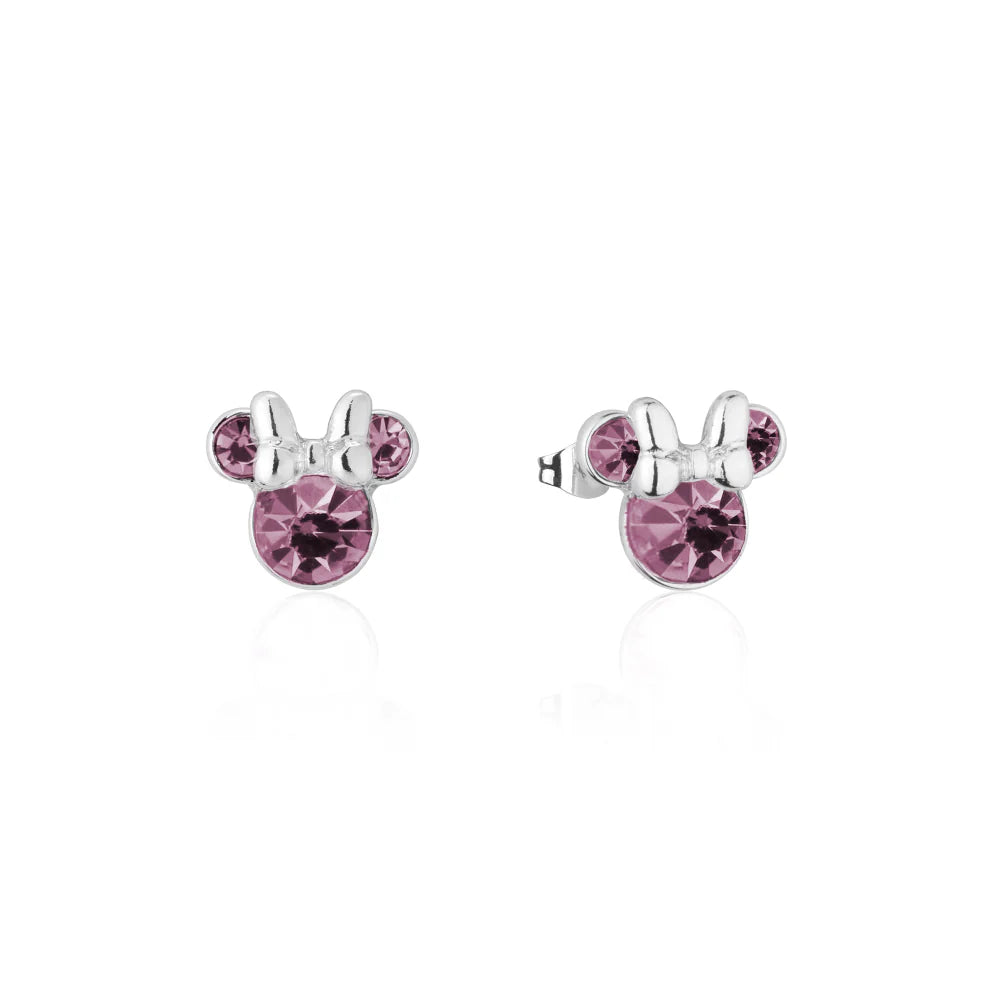 Minnie Mouse Birthstone Earrings - 12 months