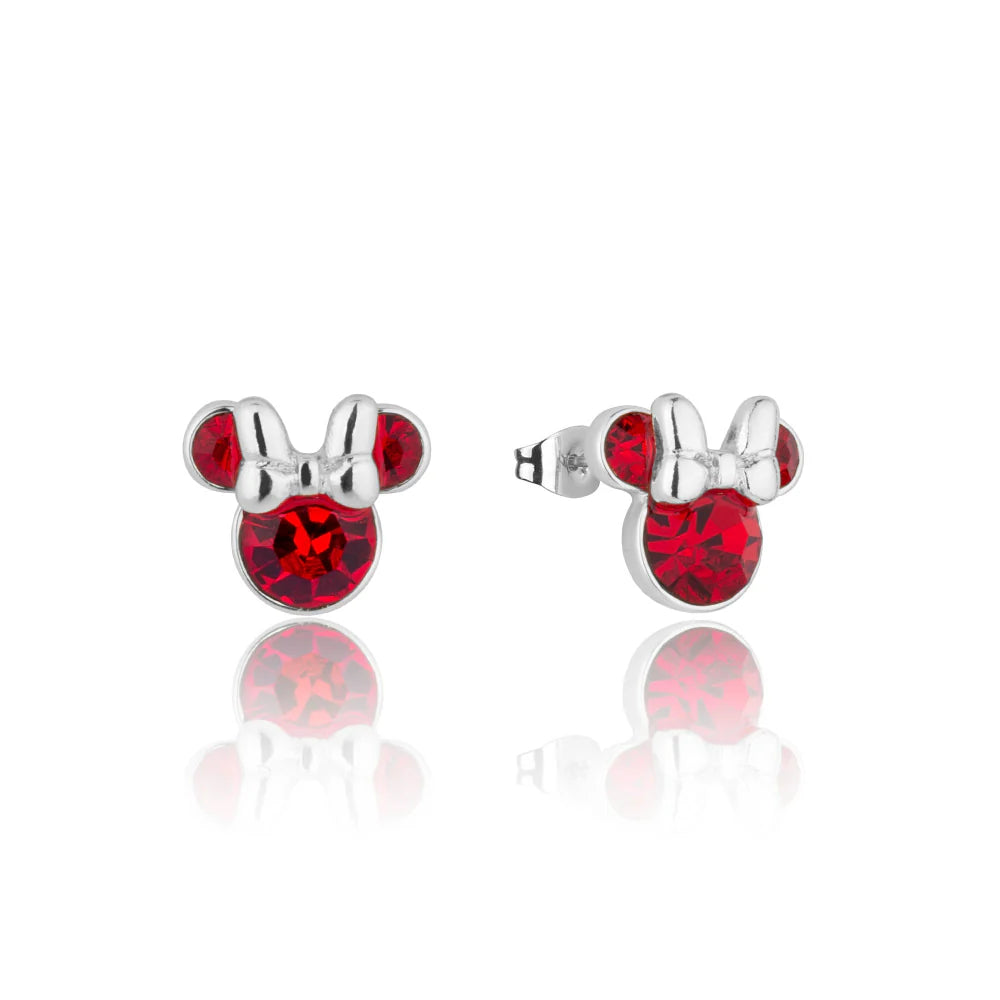 Minnie Mouse Birthstone Earrings - 12 months