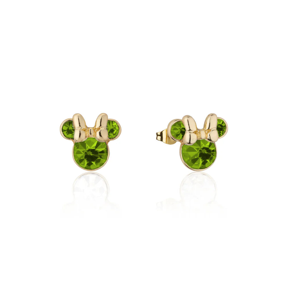 Minnie Mouse Birthstone Earrings - 12 months