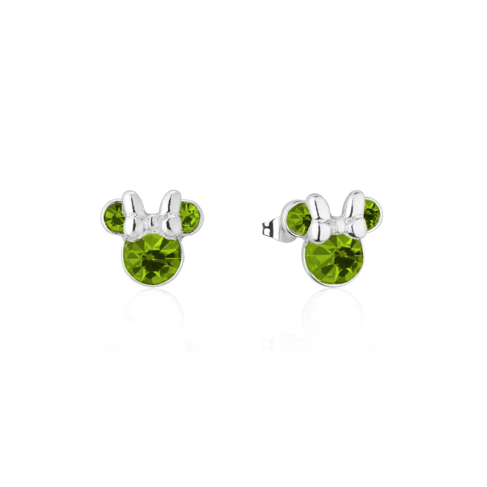 Minnie Mouse Birthstone Earrings - 12 months