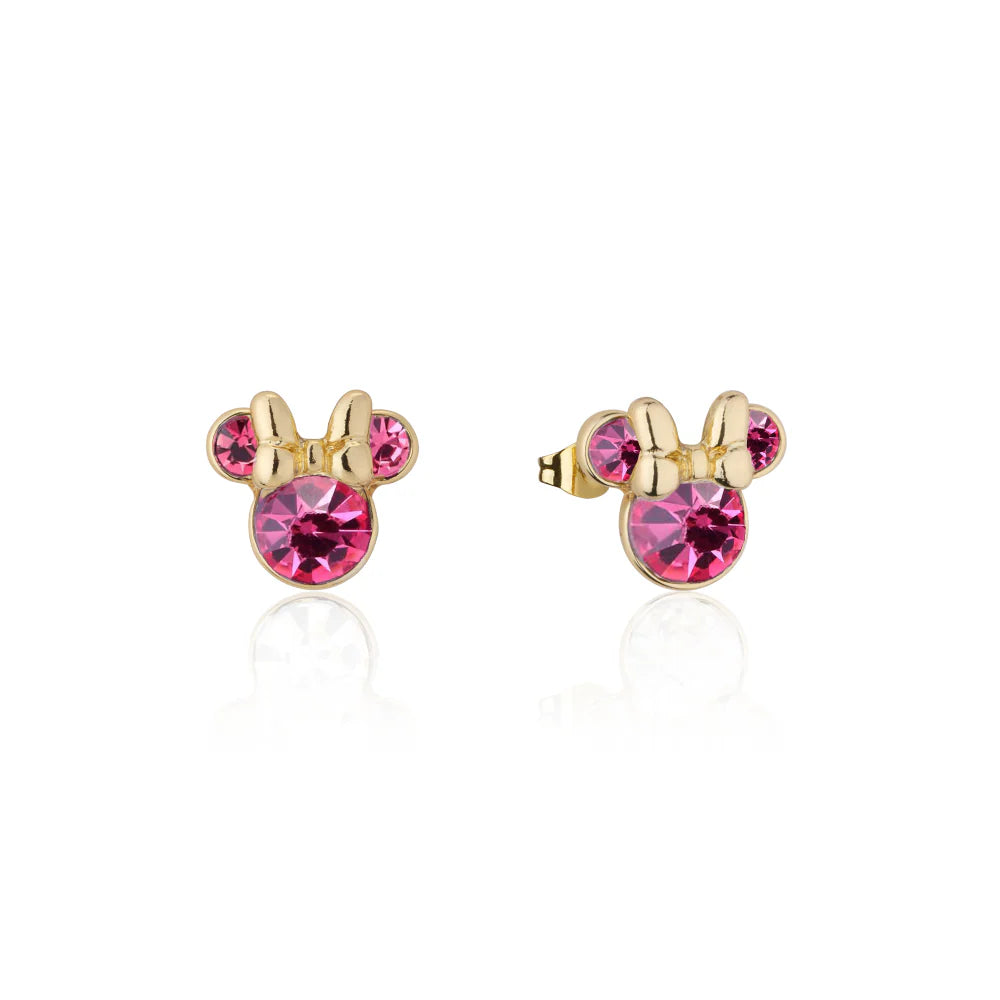 Minnie Mouse Birthstone Earrings - 12 months