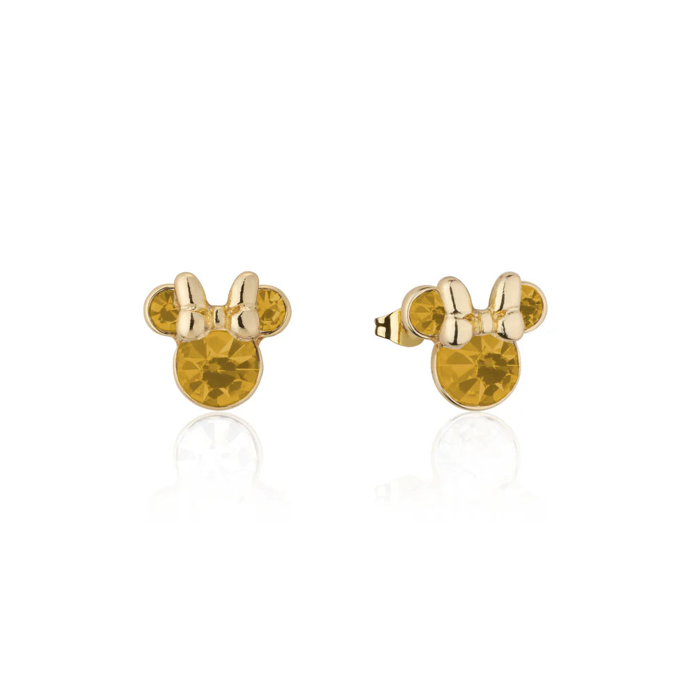 Minnie Mouse Birthstone Earrings - 12 months