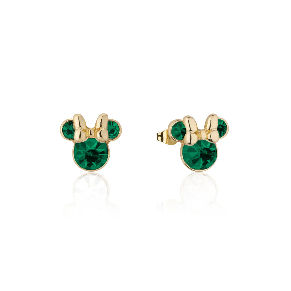 Minnie Mouse Birthstone Earrings - 12 months