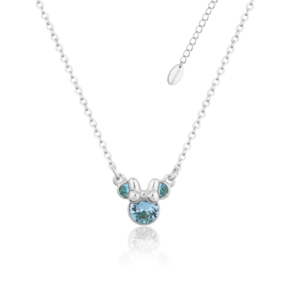 Minnie Mouse Birthstone Necklace - 12 months