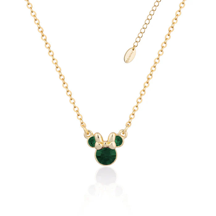 Minnie Mouse Birthstone Necklace - 12 months
