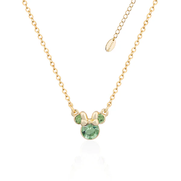 Minnie Mouse Birthstone Necklace - 12 months