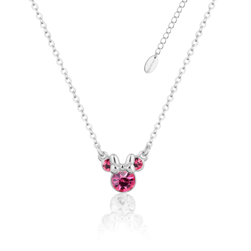 Minnie Mouse Birthstone Necklace - 12 months