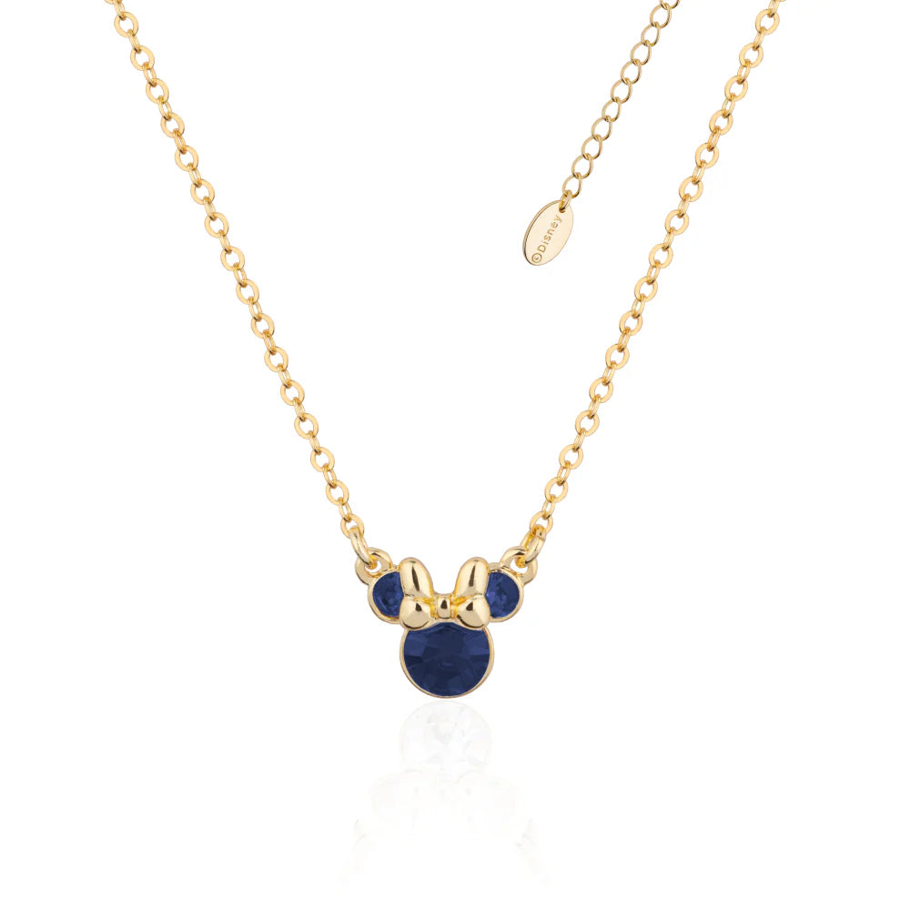 Minnie Mouse Birthstone Necklace - 12 months