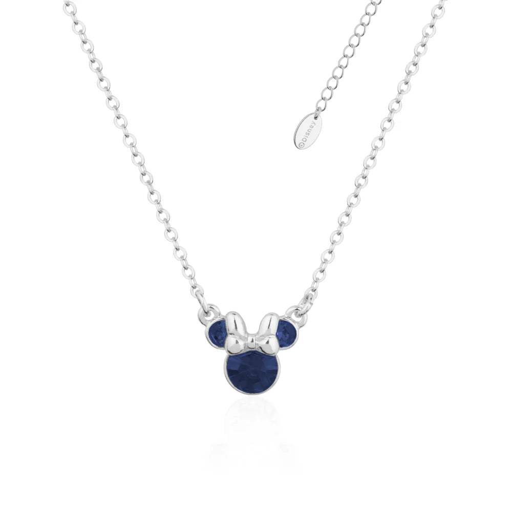 Minnie Mouse Birthstone Necklace - 12 months