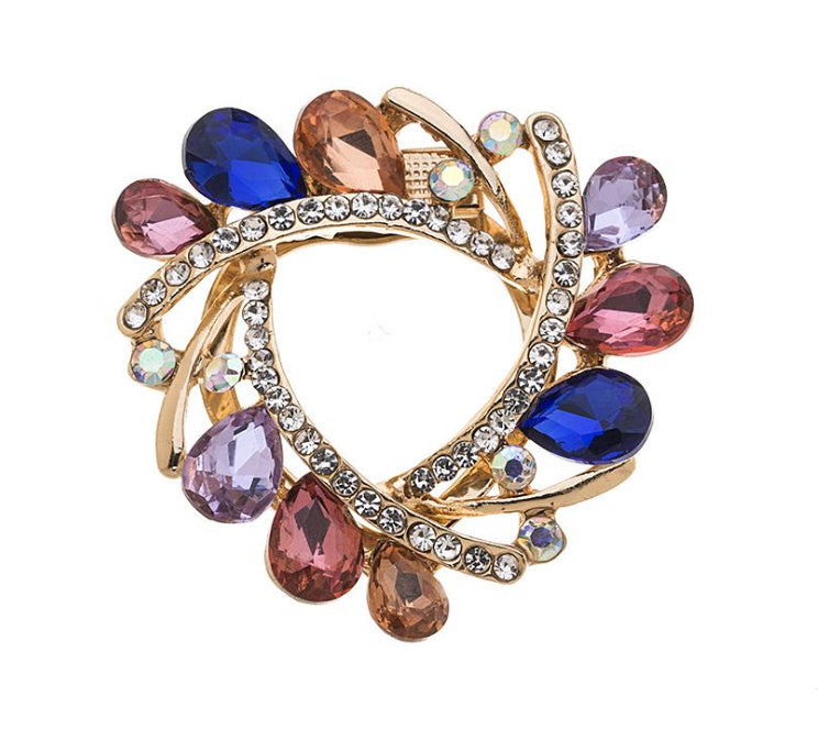 Brooch - Crystal Coral