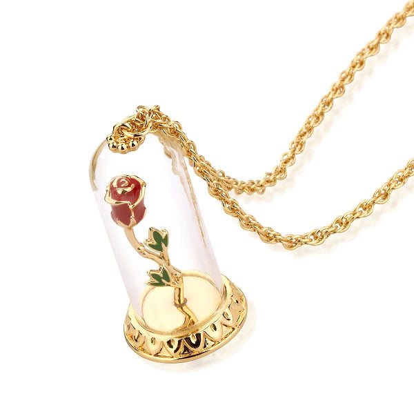 Beauty & The Beast - Enchanted Rose Necklace