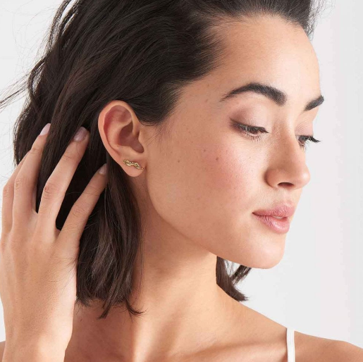 Helix Gold Plated Ear Studs