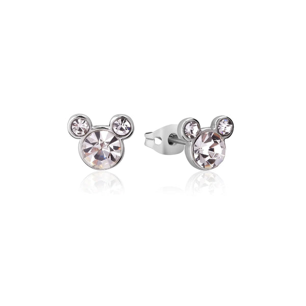 Mickey Mouse Birthstone Stud Earrings - 12 colours