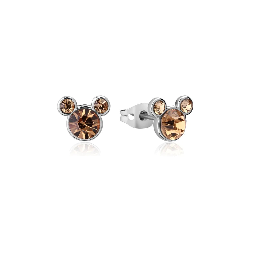 Mickey mouse swarovski birthstone earrings hotsell