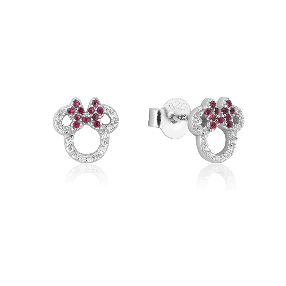 Minnie Mouse CZ Crystal Stud Earrings 3 colours available