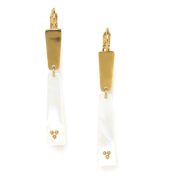 OLWEN Rectangular French Hook Earrings