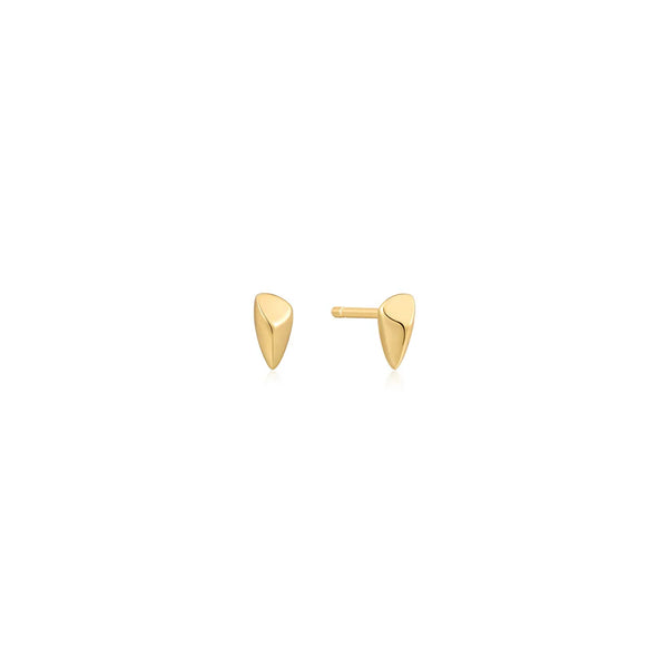 Tough Love - Arrow Gold Stud Earrings