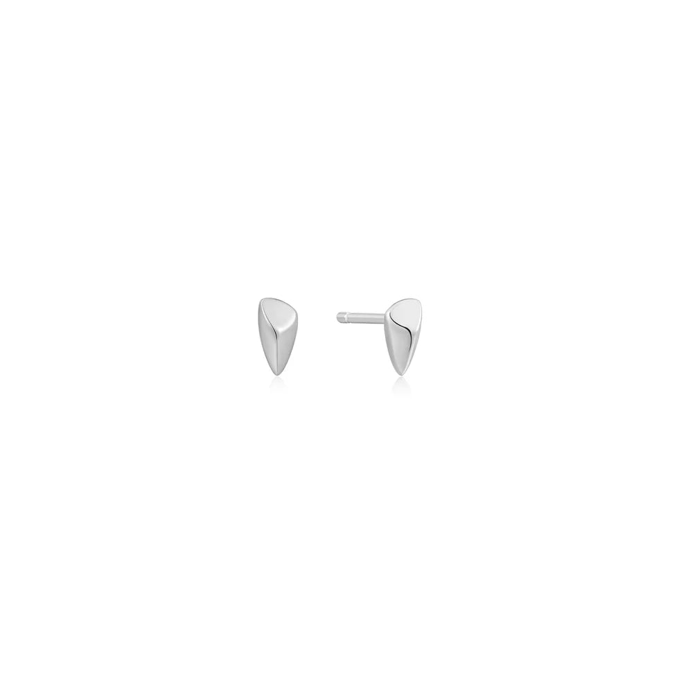 Tough Love - Arrow Silver Stud Earrings