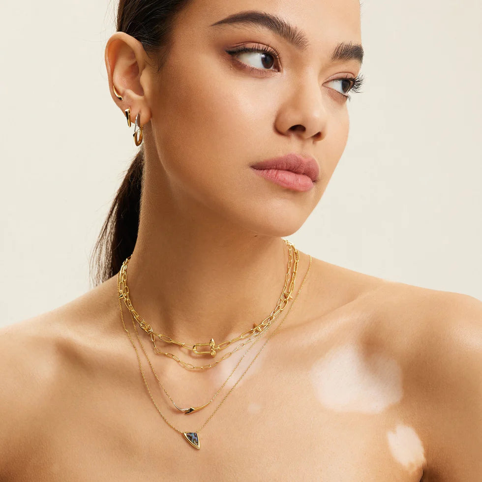 Tough Love - Arrow Gold Huggie Hoop Earrings