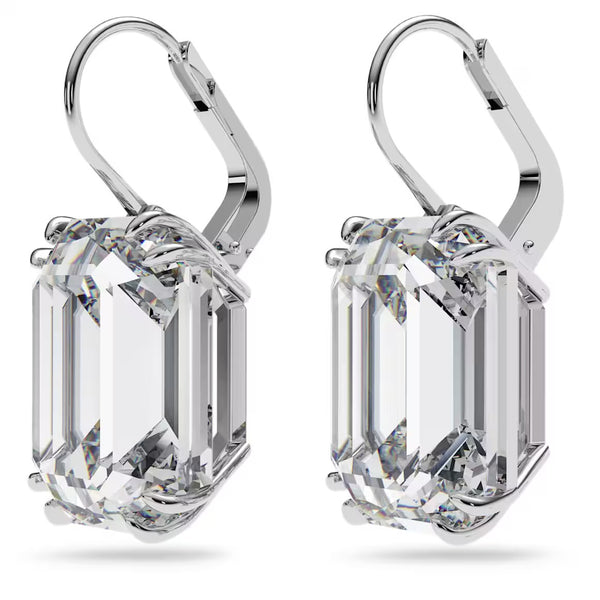 Millenia Octagon Clear Cut Drop Earrings
