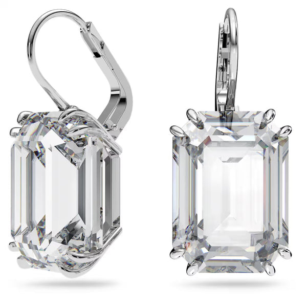 Millenia Octagon Clear Cut Drop Earrings
