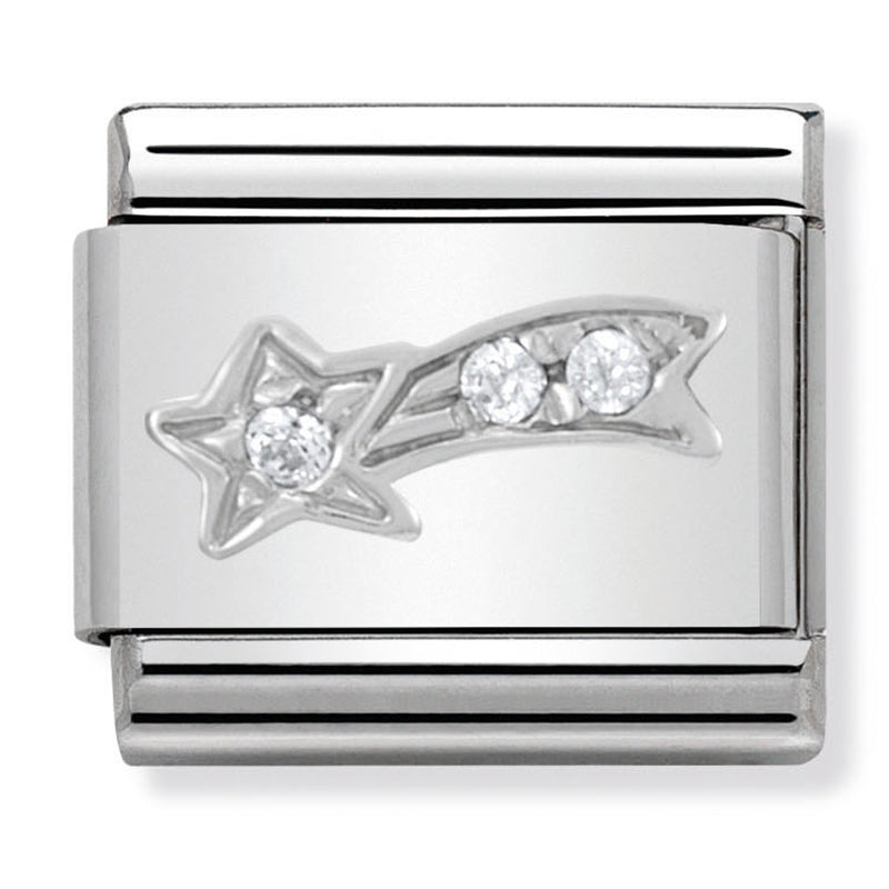 🎄Christmas - Shooting Star with CZ Silver Charm