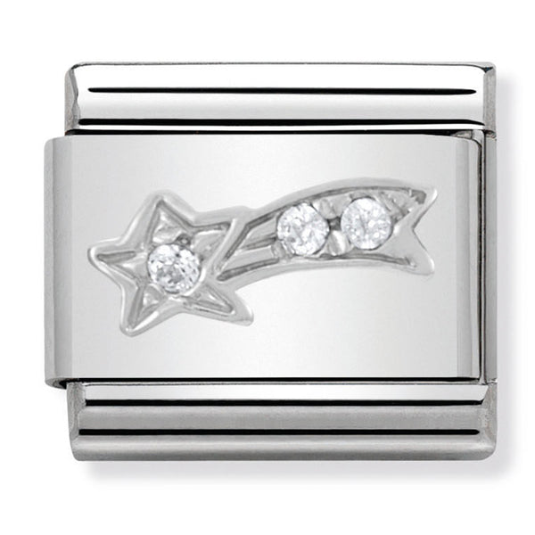 🎄Christmas - Shooting Star with CZ Silver Charm