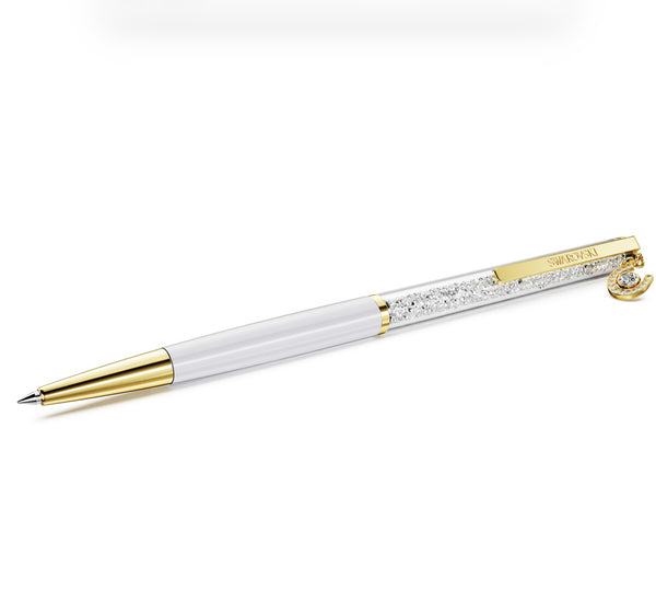 Crystalline Ballpoint Pen - Horseshoe Crystal Drop Gold