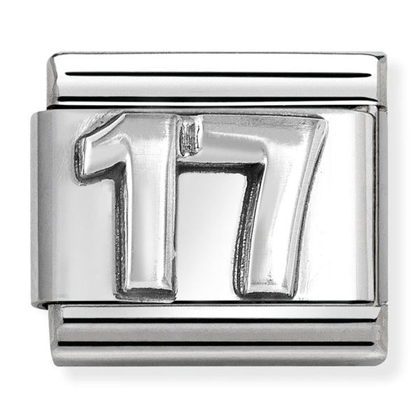Birthday - 17th Oxidised Silver Charm