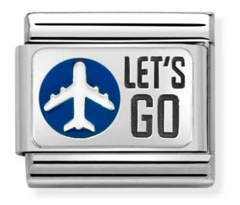 Travel - Plane Silver Charm