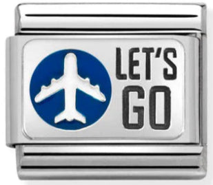 Travel - Plane Silver Charm