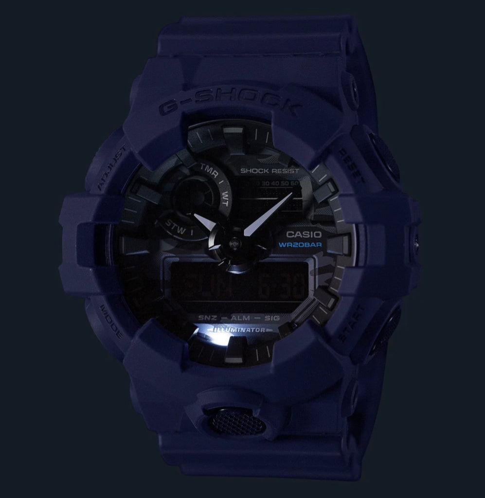 G Shock Dial Black/Navy Resin Watch