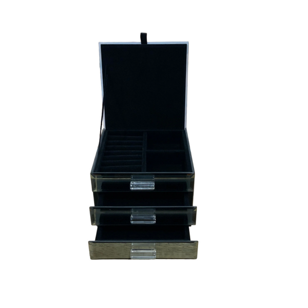 Aqua Elegance Jewellery Box with 2 Drawer