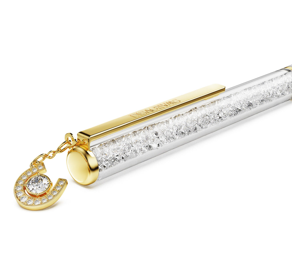 Crystalline Ballpoint Pen - Horseshoe Crystal Drop Gold