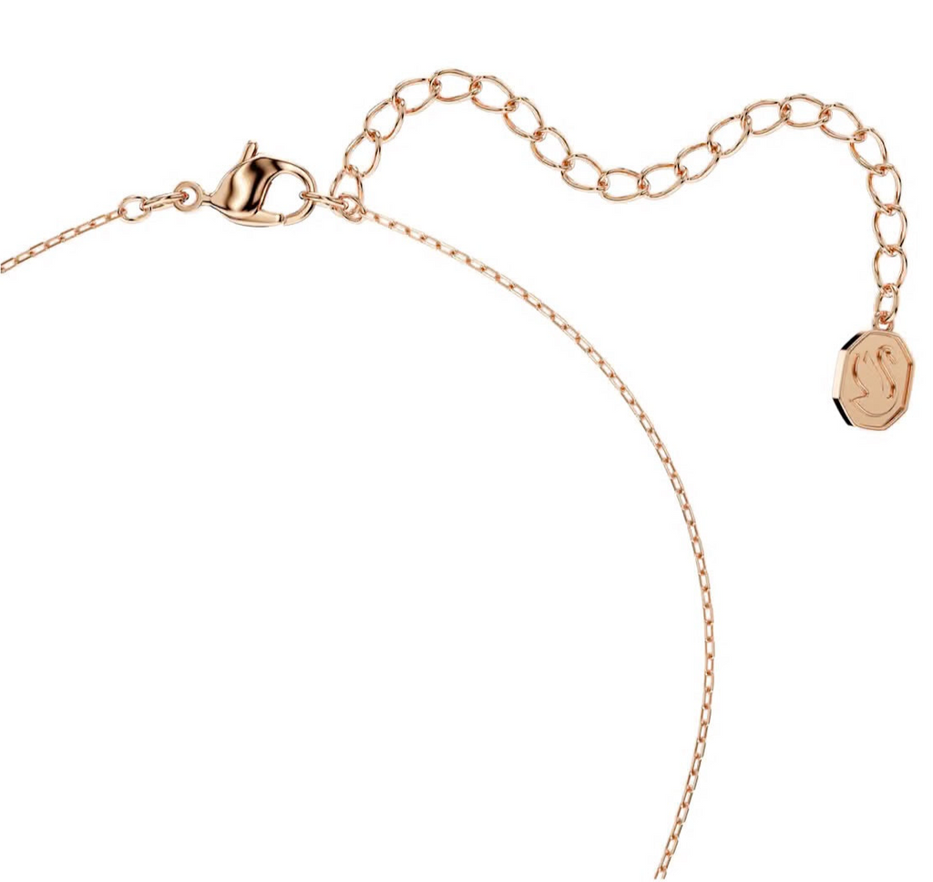 Mesmera: White Mixed Cuts Rosegold Pendant