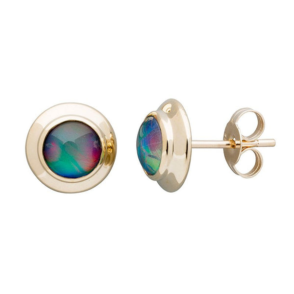 Firegem: Amity Oval 5mm Triplet Opal Stud Earrings