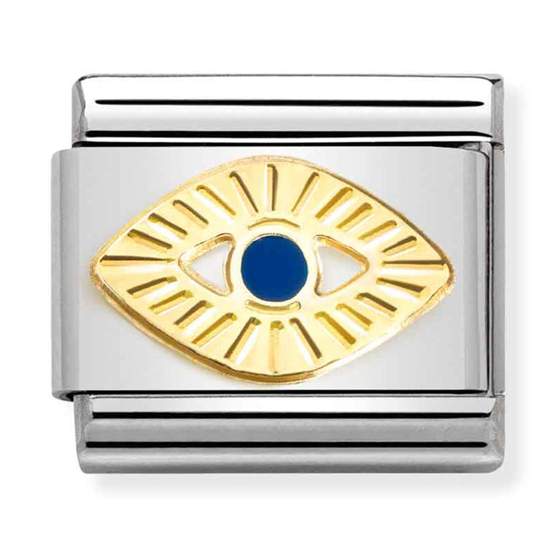 Etched Symbols - Eye of God Gold Charm