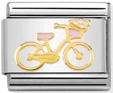 Transport - Pink Versailles Bicycle Gold Charm