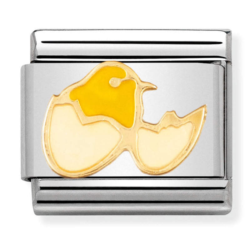 Animals - Hatching Chick Gold Charm