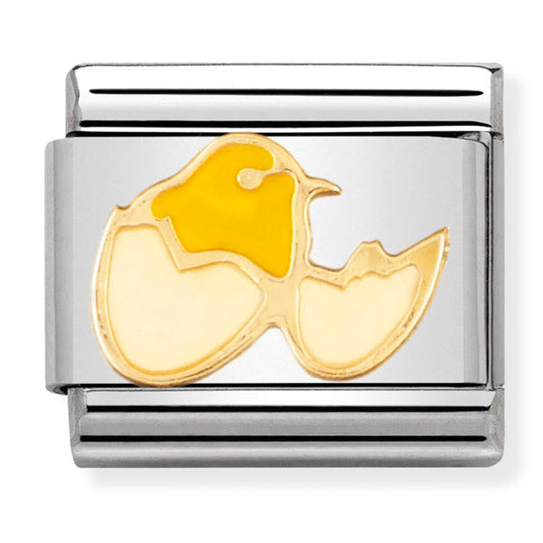 Animals - Hatching Chick Gold Charm