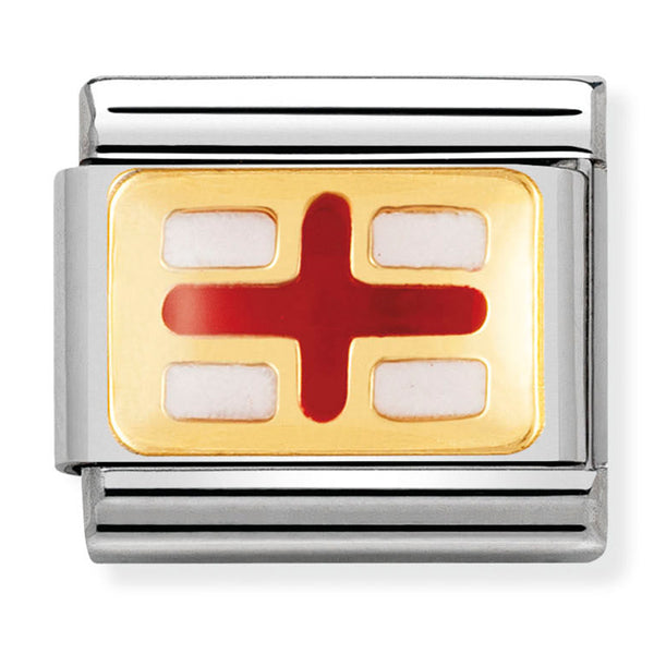 Europe Flag - England Gold Charm