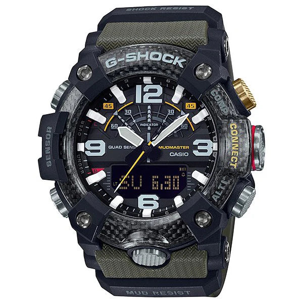 G-Shock Mudmaster Black/Green Resin Band Watch
