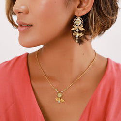 CASSIOPEE French Hooks Amazonite Dangles Earrings