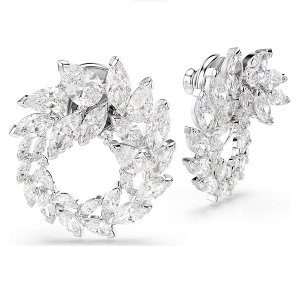 Mesmera Marquise Cut Crystal Hoop Earrings