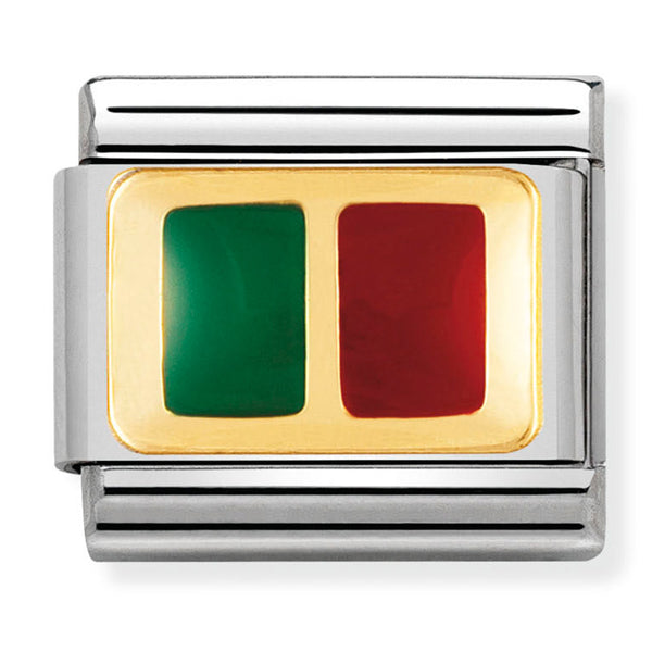 Europe Flag - Portugal Gold Charm