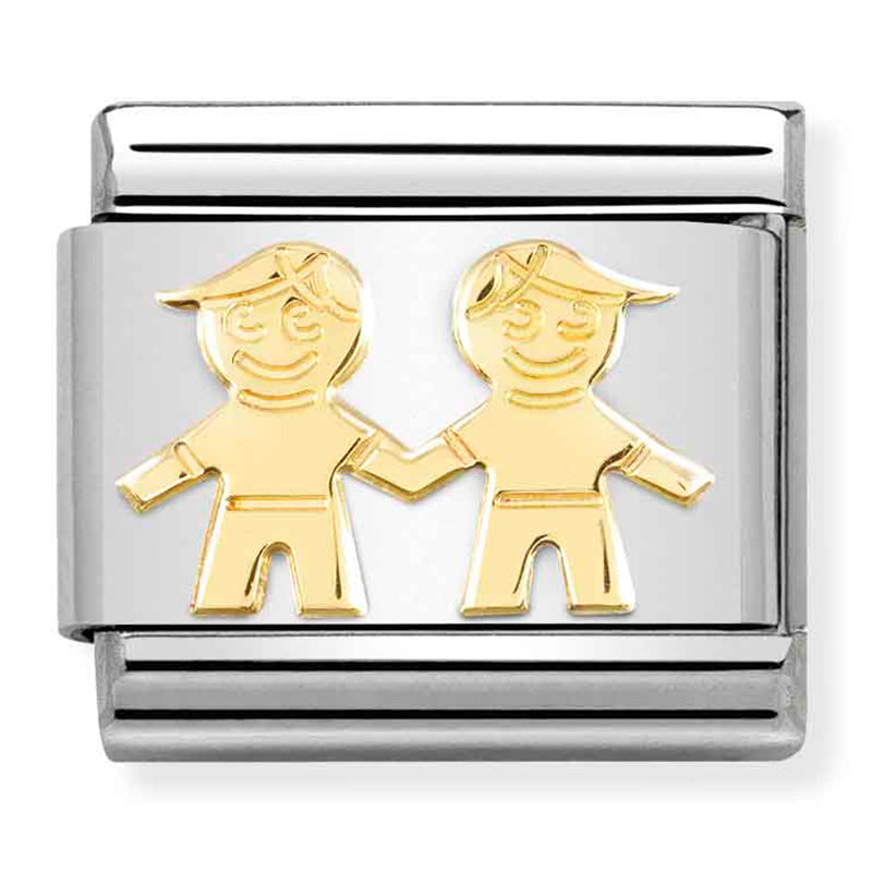 Family - Brothers Gold Charm